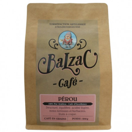 Café BALZAC origine Pérou